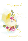 You're Engaged Engagement Card Ring Foil Finish Lovely Verse