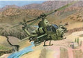 Nostalgic Apache Helicopter Open Blank Christmas Birthday Card