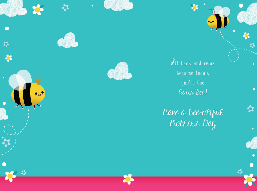 Thanks For Leting Me Bee Me Open Happy Mother's Day Card Lovely Verse