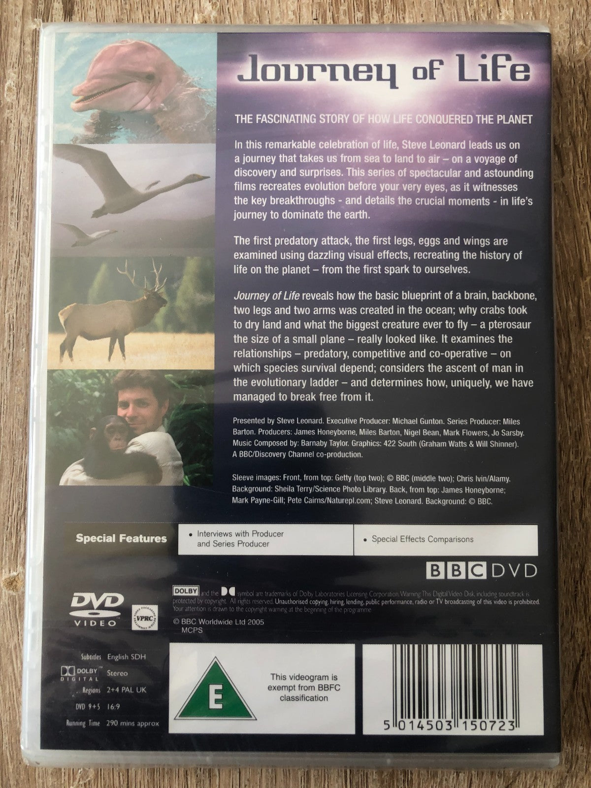 Journey Of Life DVD Evolution of Human Race R2 BBC New & Sealed