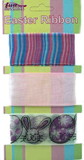 Easter Bonnet Ribbon 3 x Ribbons  Decorating Crafts  Gift Present New Carded