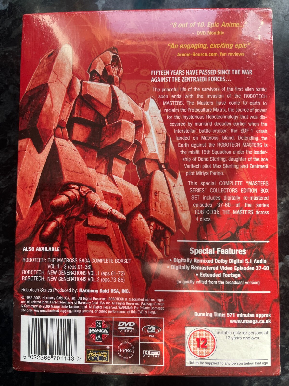 Robotech - The Masters - Complete Collection (DVD, 2007) Brand New & Sealed