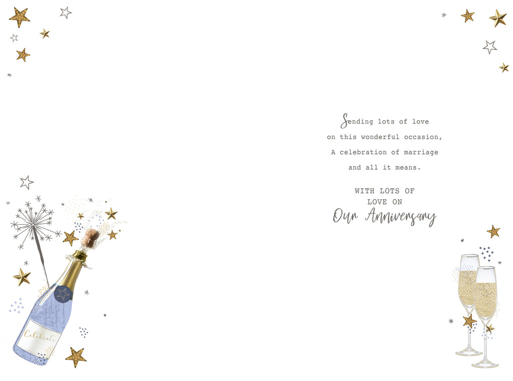 Husband Pearl Anniversary Card On Our 30th Champagne Flutes Happy  Lovely Verse