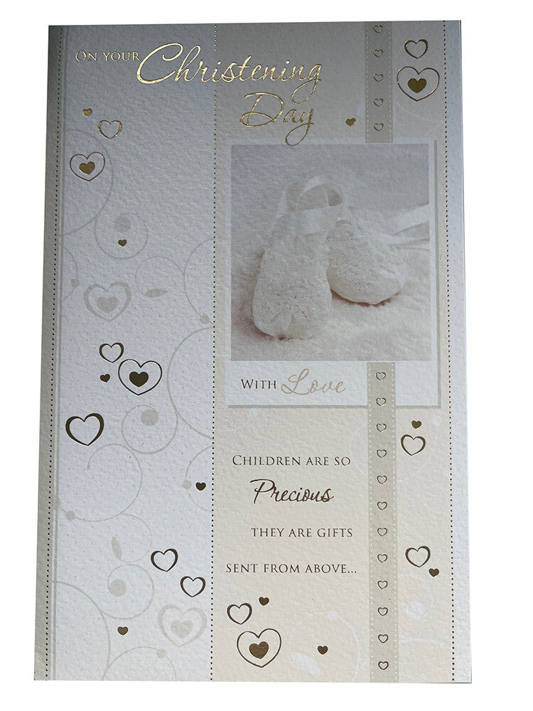 Your Christening Day Card With Love Unisex Male Female Cute Design Greeting
