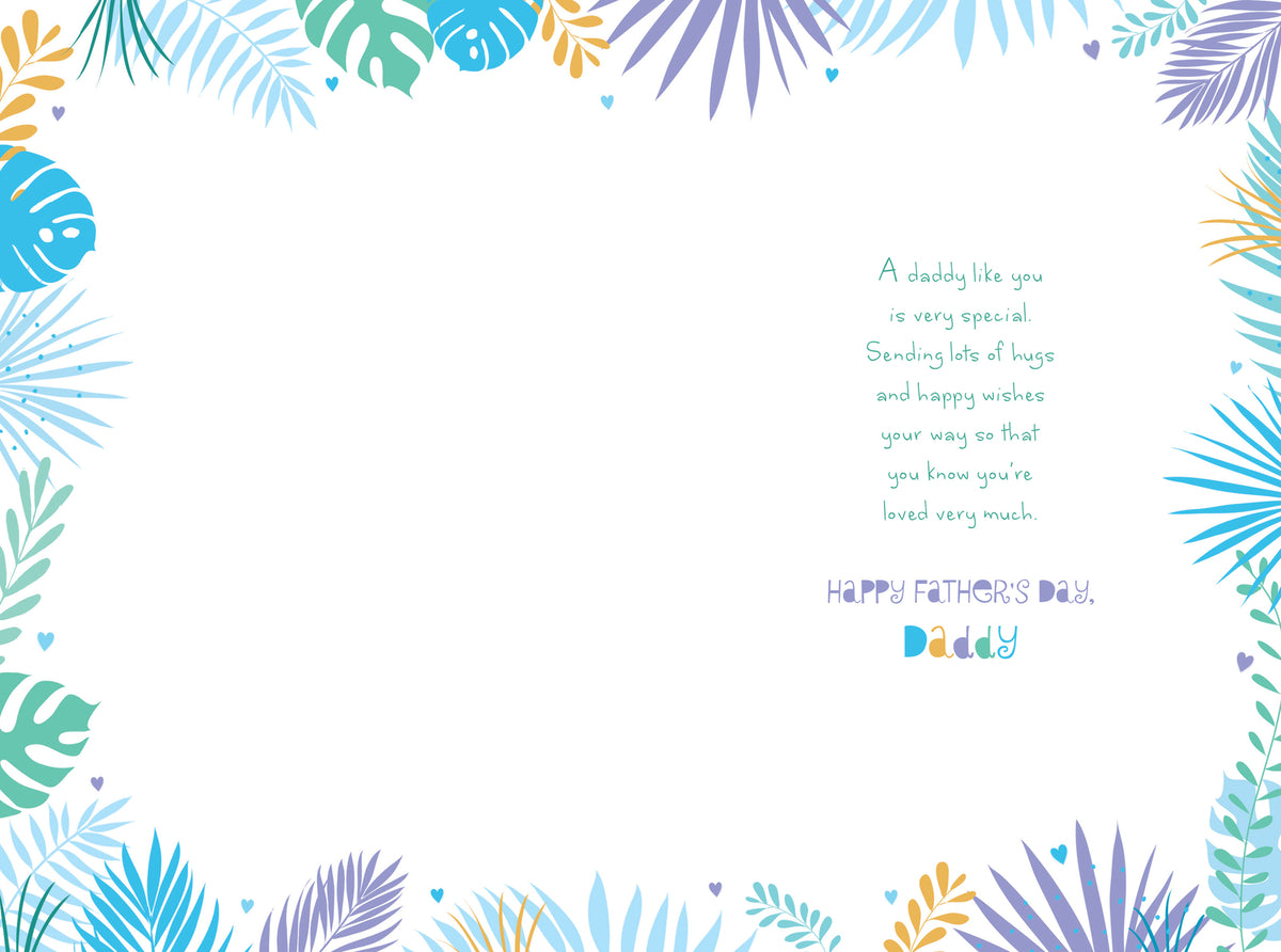 Fathers Day Card Love You Daddy Giraffe Lovely Verse