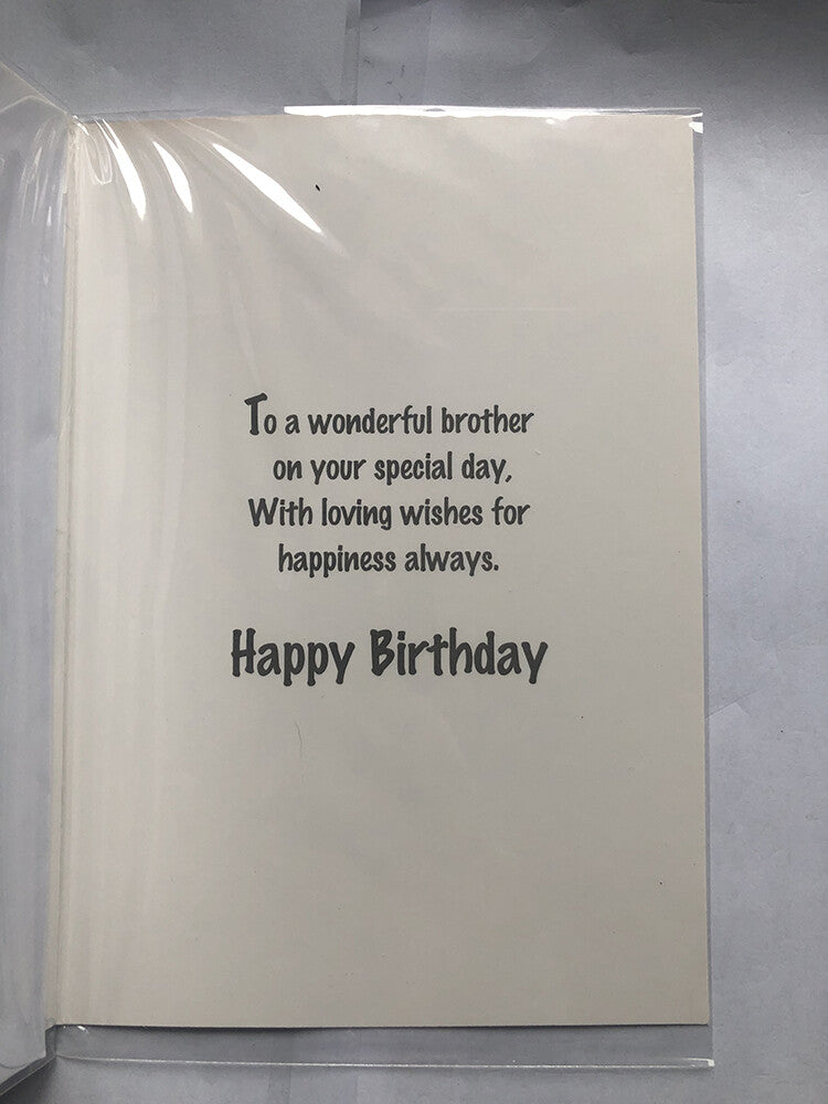 Brother Happy Birthday Card Off Road Dirt Race Car