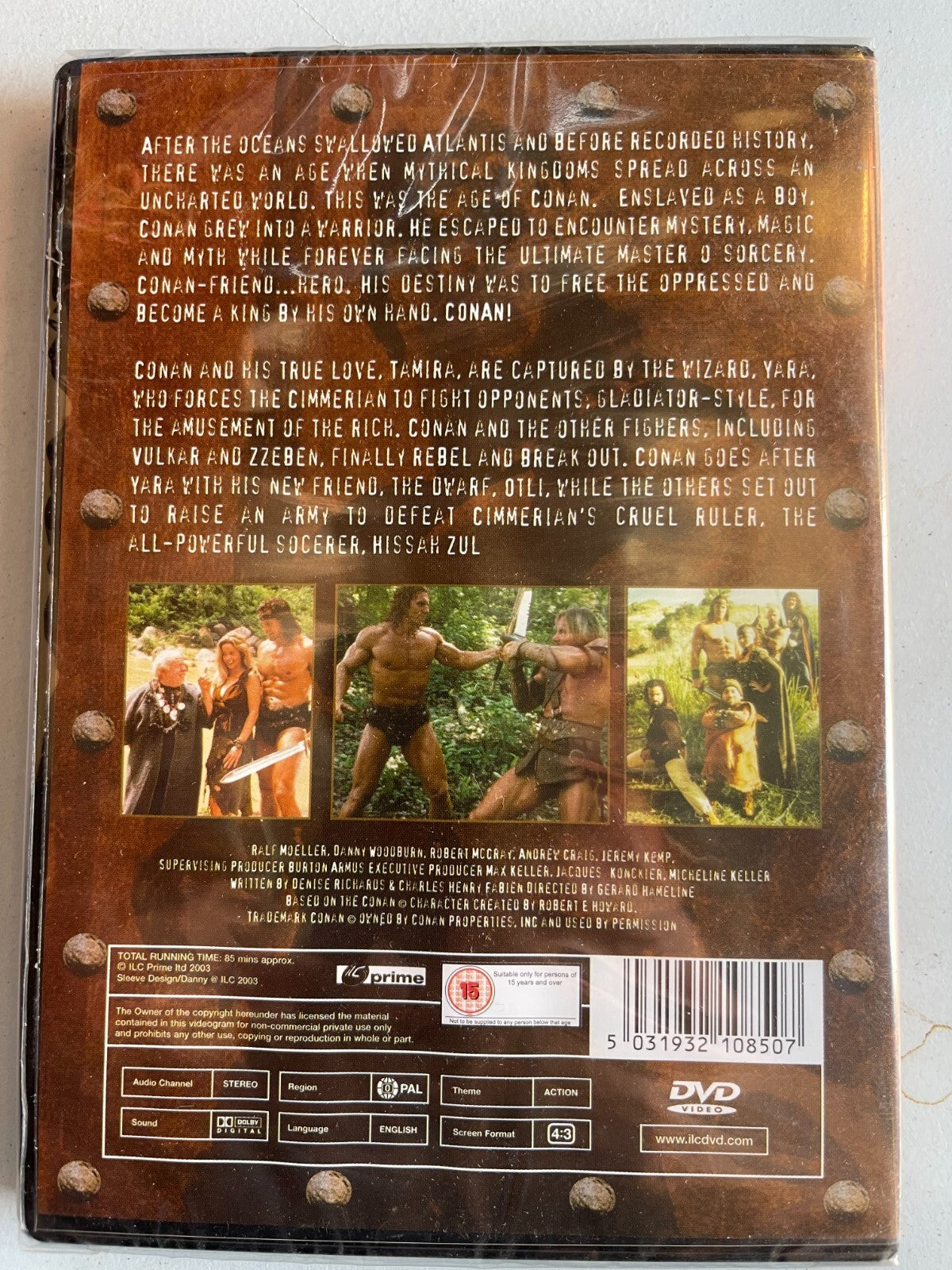 The Legendary Conan Ralf Moeller Danny Woodburn Cert 15  DVD New & Sealed