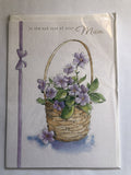 With Sympathy Condolence Card in The Loss Of Your Mum Basket Of Flowers