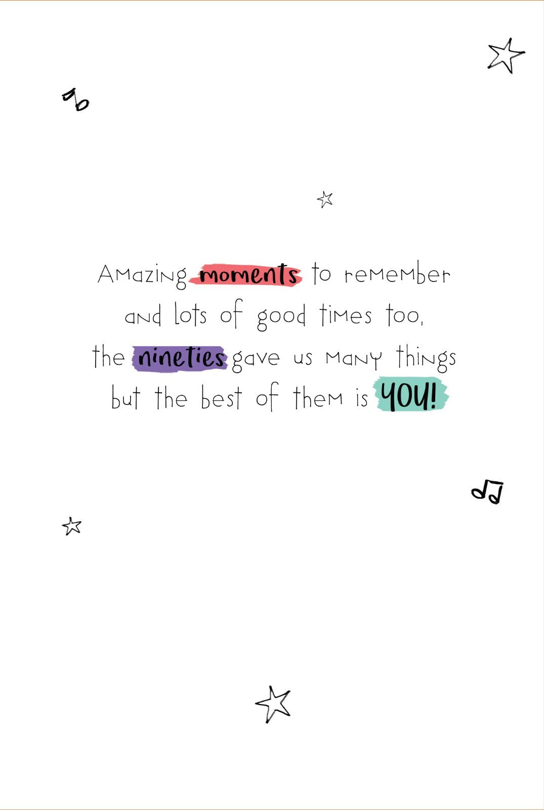 Someone Born In The 90's Happy Birthday Card Decade To Remember 1990's