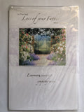 With Sympathy Condolence Card In The Sad Loss Of Your Father Walled Garden
