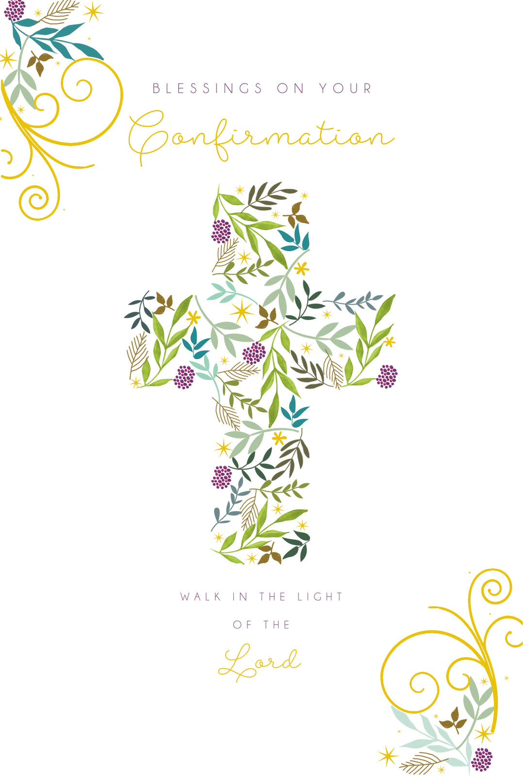 Your Confirmation Day Card Blessings On  Walk In The Light Of The Lord