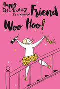 Friend Happy Birthday Card Woo Hoo Bra Off Witty Funny