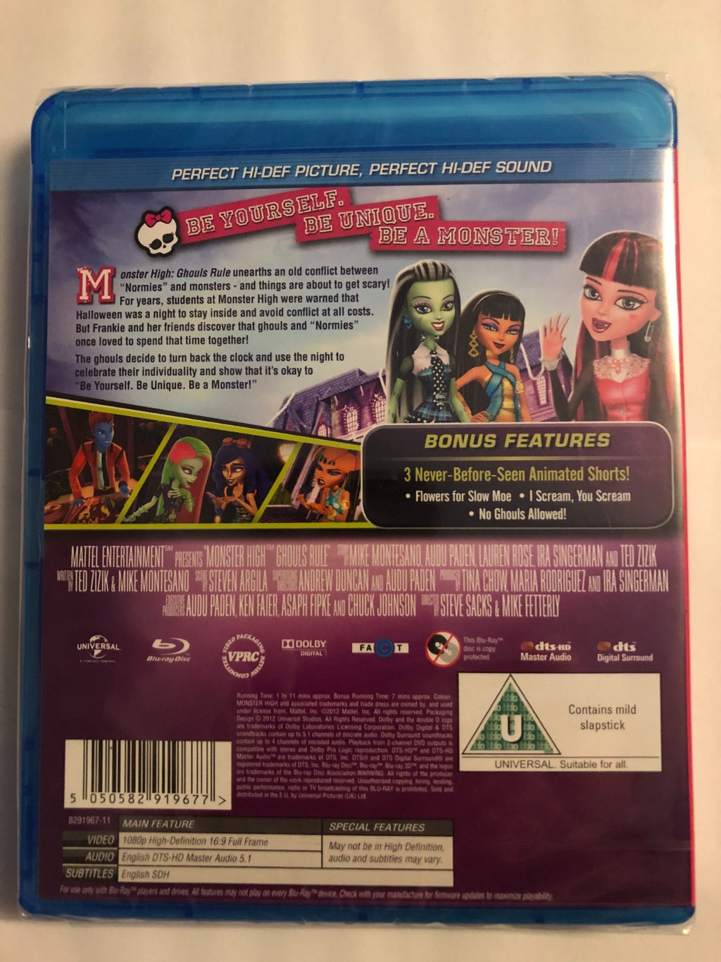 MONSTER HIGH: GHOULS RULE Blu-ray Steve Sacks Cam Clarke UK Release New R2