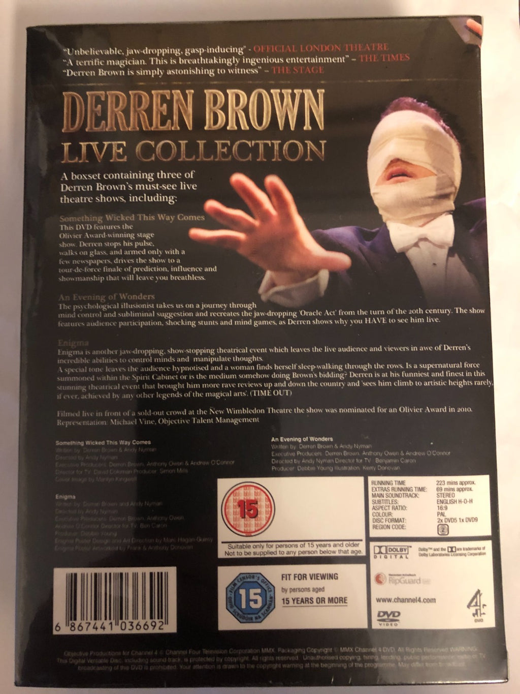 Derren Brown Live Collection (15) DVD Brand New UK Release Region 2 Sealed
