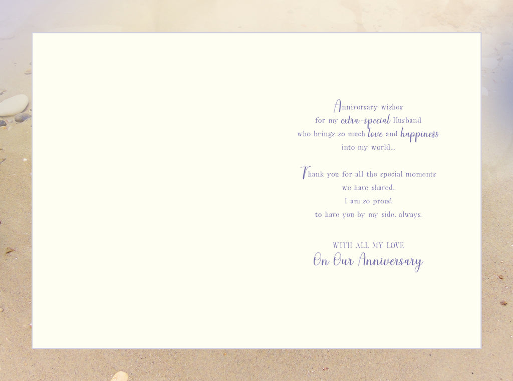 Husband Golden Anniversary Card On Our 50th Hearts Pebbles Happy Lovely Verse