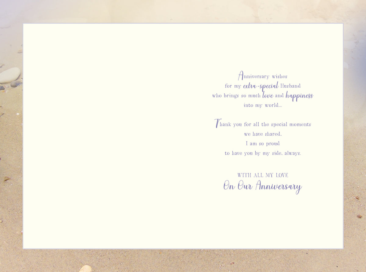 Husband Golden Anniversary Card On Our 50th Hearts Pebbles Happy Lovely Verse