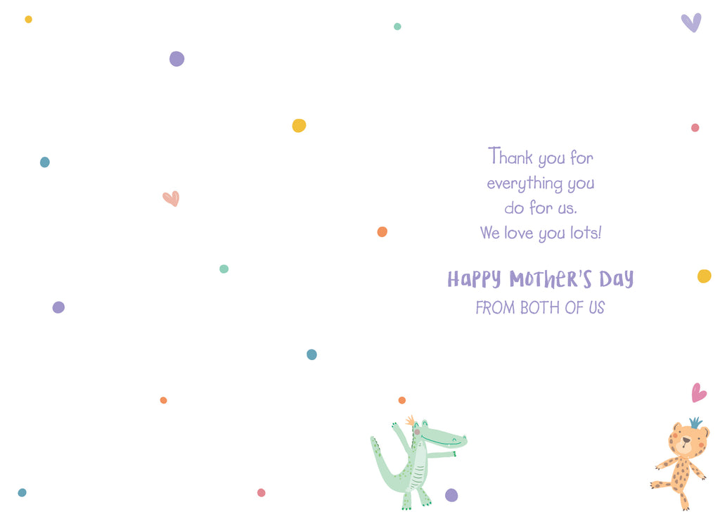 From Both Of Us Big Love On Happy Mother's Day Card Lovely Verse