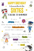 Someone Born In The 60's Happy Birthday Card A Decade To Remember 1960's