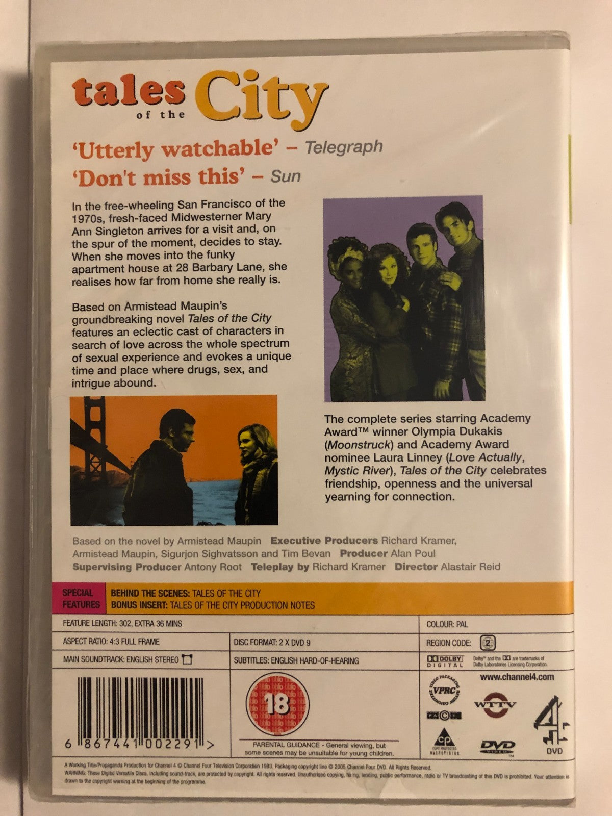 Tales Of The City DVD Brand New UK Release Genuine Fast Region 2 PAL New Sealed