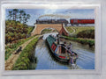 Train Canal Boat Card I've Missed The post Again  Open Blank Birthday Christmas