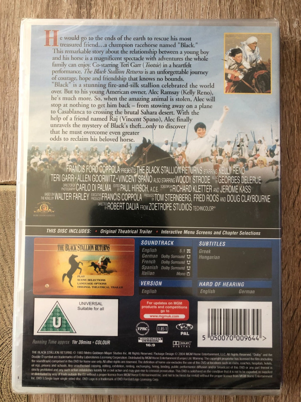 Black Stallion Returns, The (U) DVD Brand New UK Release Genuine Fast Region 2