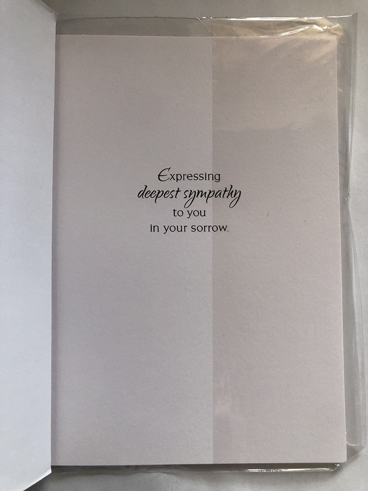 With Sympathy Condolence Card For A Special Friend Leaves