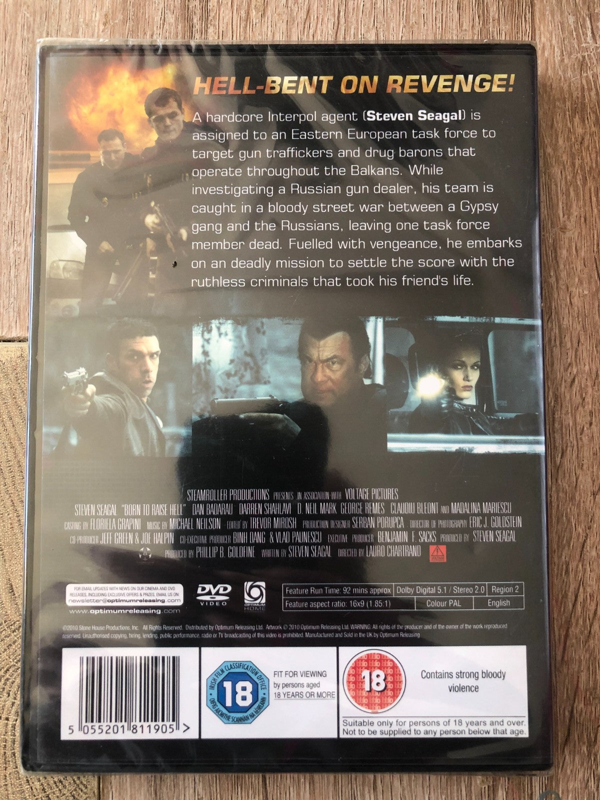 Born to Raise Hell DVD (2010) Steven Seagal - New & Sealed