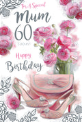 Mum 60th Birthday Card 60 Today Shoes & Bag Happy Lovely Verse
