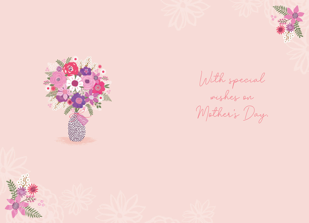 For You Flowers Open Happy Mother's Day Card Lovely Verse