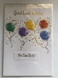 Good Luck Best Wishes Card Assorted Coloured Balloons You Can Do It