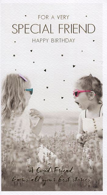 Friend Happy Birthday Card Poppies Field and Hearts Design  Lovely Verse
