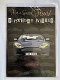 Friend Happy Birthday Card Special Sports Car & Block Words