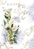 Sister Sympathy Condolence Card Sad Loss Of Your Carla Lilley Design Bereavement