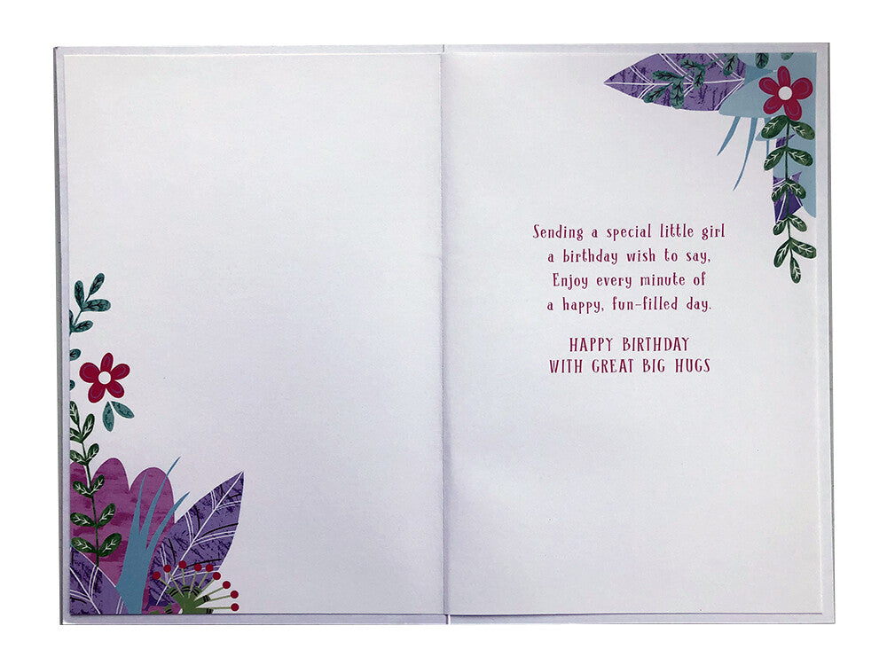 Great Granddaughter Birthday Card Cute Giraffe Happy  Lovely Verse