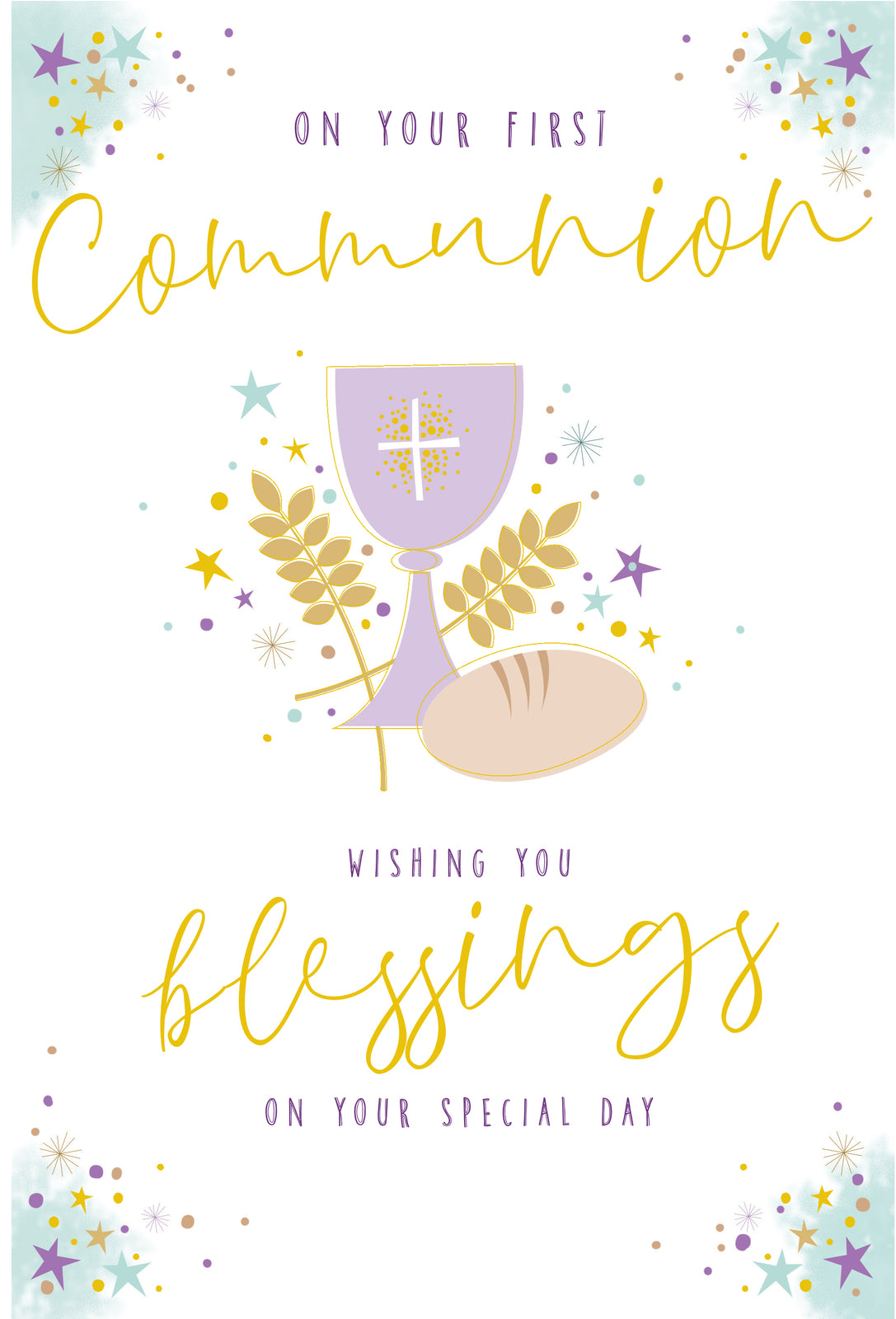 First Holy Communion Card Blessings On Your Special Day Lovely Verse