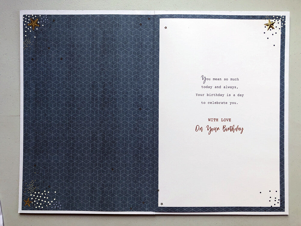 Dad 70th 70 Today Red Wine & Glasses Design Happy Birthday Card Lovely Verse