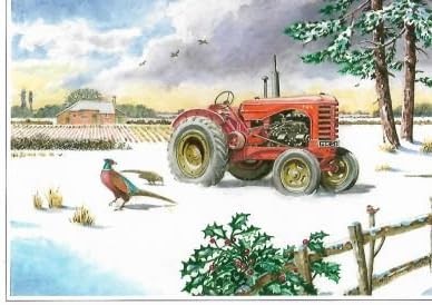 Nostalgic Traditional Tractors  Landrover Canal Christmas Card 28 Designs