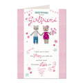 Girlfriend Happy Birthday Card To My Cute Design Lovely Bright Modern