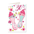 30th Happy Birthday Card 30 Today Shoes Design Thirty Female