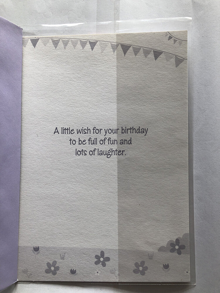 Goddaughter Happy Birthday Card Girl Rocking Horse Bunting