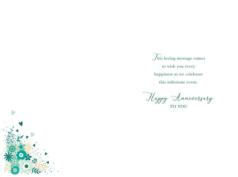 Husband Emerald 55th Anniversary Card - Wonderful Years Together