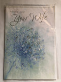 With Sympathy Condolence Card In The Sad Loss Of Your Wife Flowers Foiled
