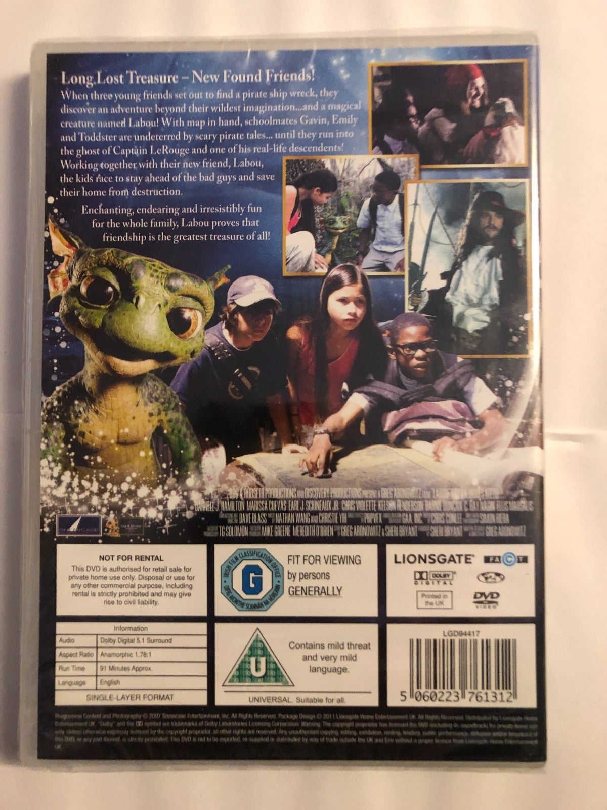 Labou & The Quest For The Lost Treasure DVD Brand New UK Release Sealed