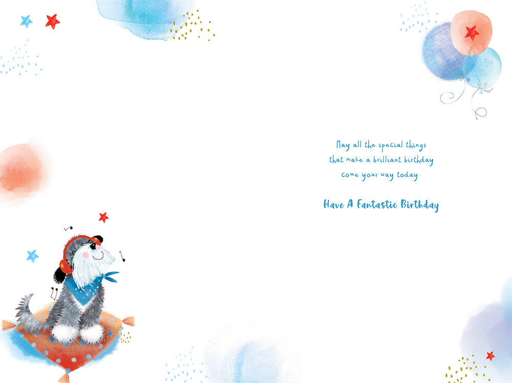 Brother-In-Law Birthday Card Hope It's Awesome From Start To Finish Cute Dog