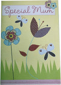 Special Mum Bold Flower & Butterflies Design Lovely Verse Mother's Day Card