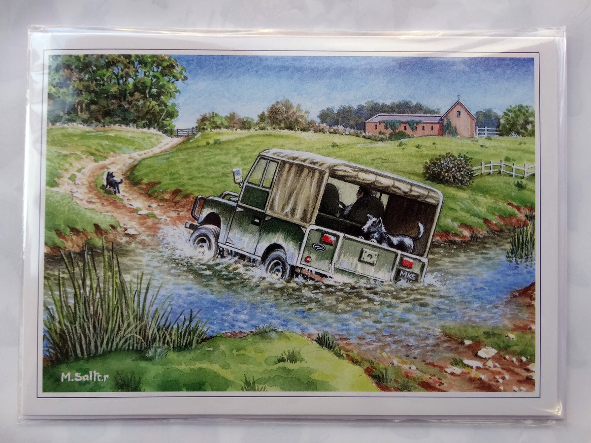 Nostalgic Tractors Planes Land Rover Canal Open Blank Birthday  Card 75 Designs