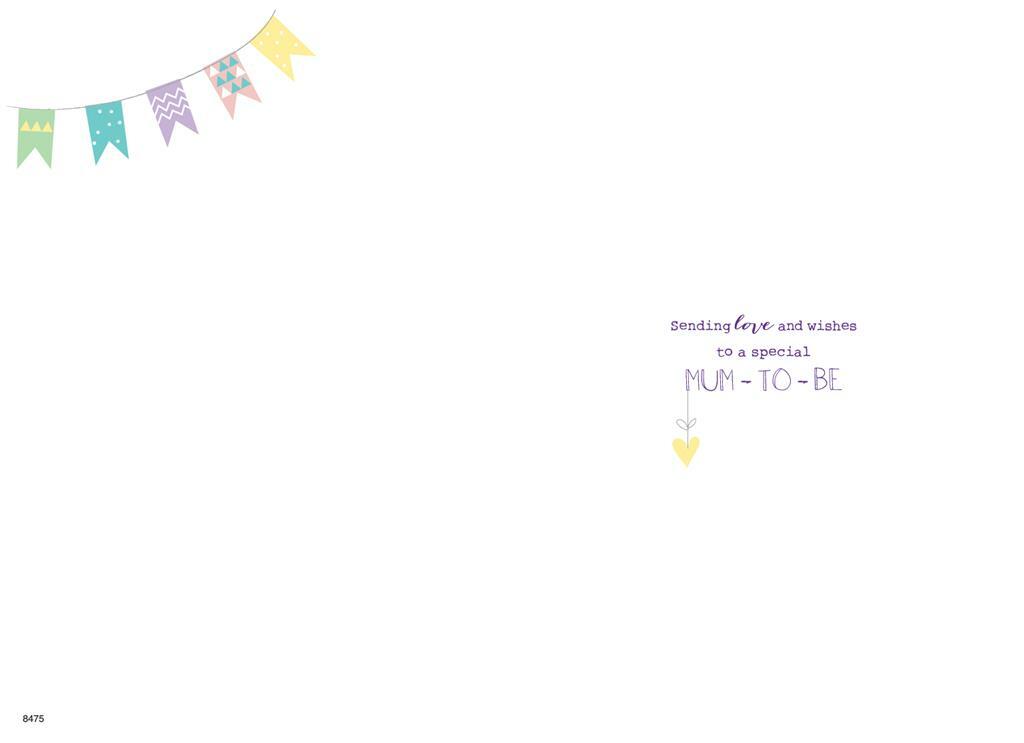 Mum To Be Card Congratulations Bunting Design Greeting Lovely Verse