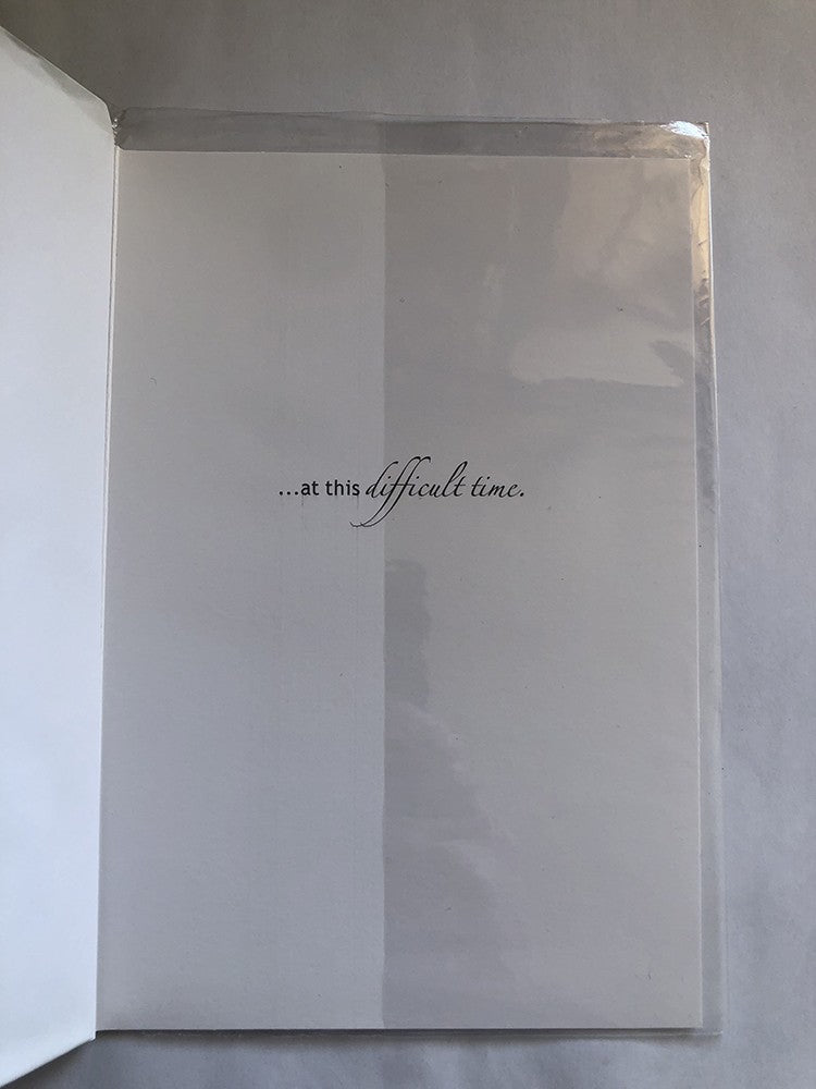 With Sympathy Condolence Card In The Sad Loss Of Your Father Walled Garden