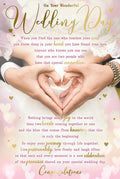 Wedding Day Sentiments Card On Your Heart Of Hands Lovely Verse