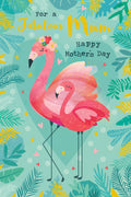 For A Fabulous Mum Flamingo Happy Mother's Day Card Lovely Verse
